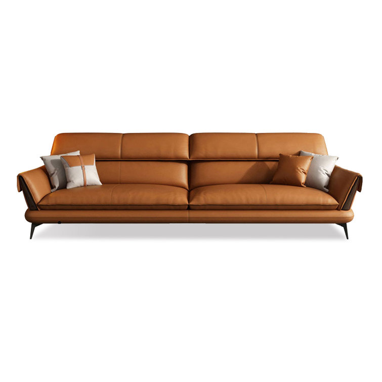 Momenty Zin AABB674906989363MZ&Color 86.61'' Leather Sofa | Wayfair